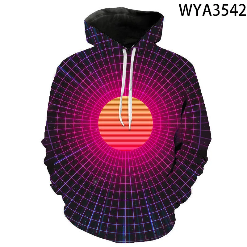 

2020 New 3D Print Hoodies Men Women Children Funy Sweatshirts 80s RETRO VAPORWAVE RETROWAVE SYNTHWAVE Music Hip Hop Pullover