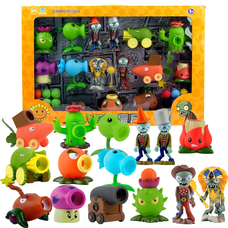 Фигурка аниме Растения против зомби 2 мягкая резиновая кукла крестьянин полная