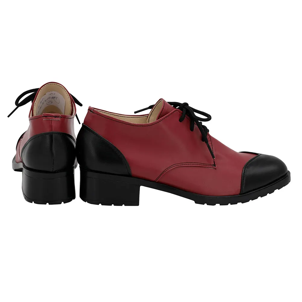 Витая страна чудес загадка розовые сердца обувь для косплея сапоги Хэллоуин