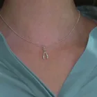 Ожерелья ювелирные изделия Длинная женская цепочка ожерелье Wishbone ювелирные изделия женские Геометрические влюбленные серебряный цвет корейские награды