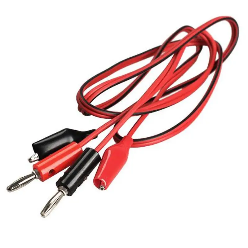 

1 Pair Alligator Testing Cord Lead Clip to Banana Plug for Multimeter Test to Banana Plug for Multimeter Test HOme TOols