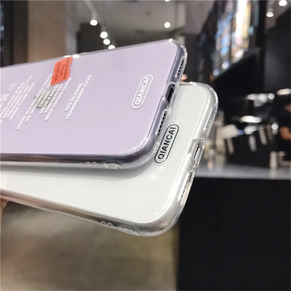 Lovebay Прозрачный чехол для телефона с надписями для iPhone 11 Pro Max X XS XR Xs Max мягкий прозрачный чехол из ТПУ для iPhone 7 8 Plus
