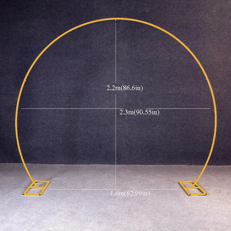 Свадебная АРКА украшение для свадьбы Круглый фон подставка золотая белая
