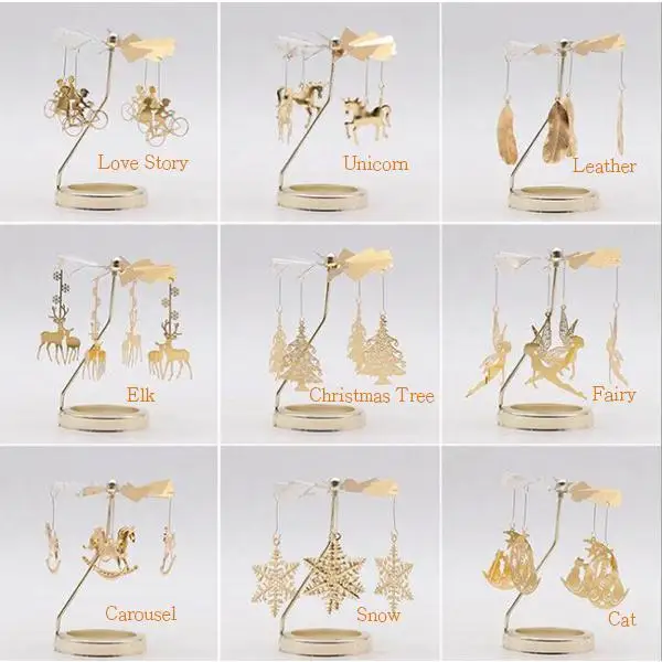 

Christmas Mood Heat-Powered Spinning Candleholder