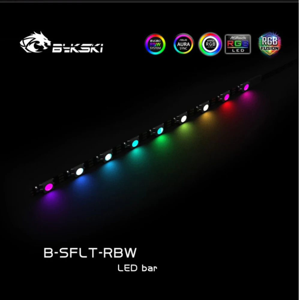 Мягкая Светодиодная лента Bykski A RGB гибкая световая 116/159/230/283/330/413/500 мм 5 В чехол для