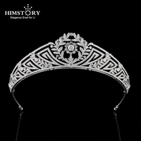 himstory princess crowns wedding accessories head jewelry hair tiaras full zircon bridal headpiece wedding prom party hairwear