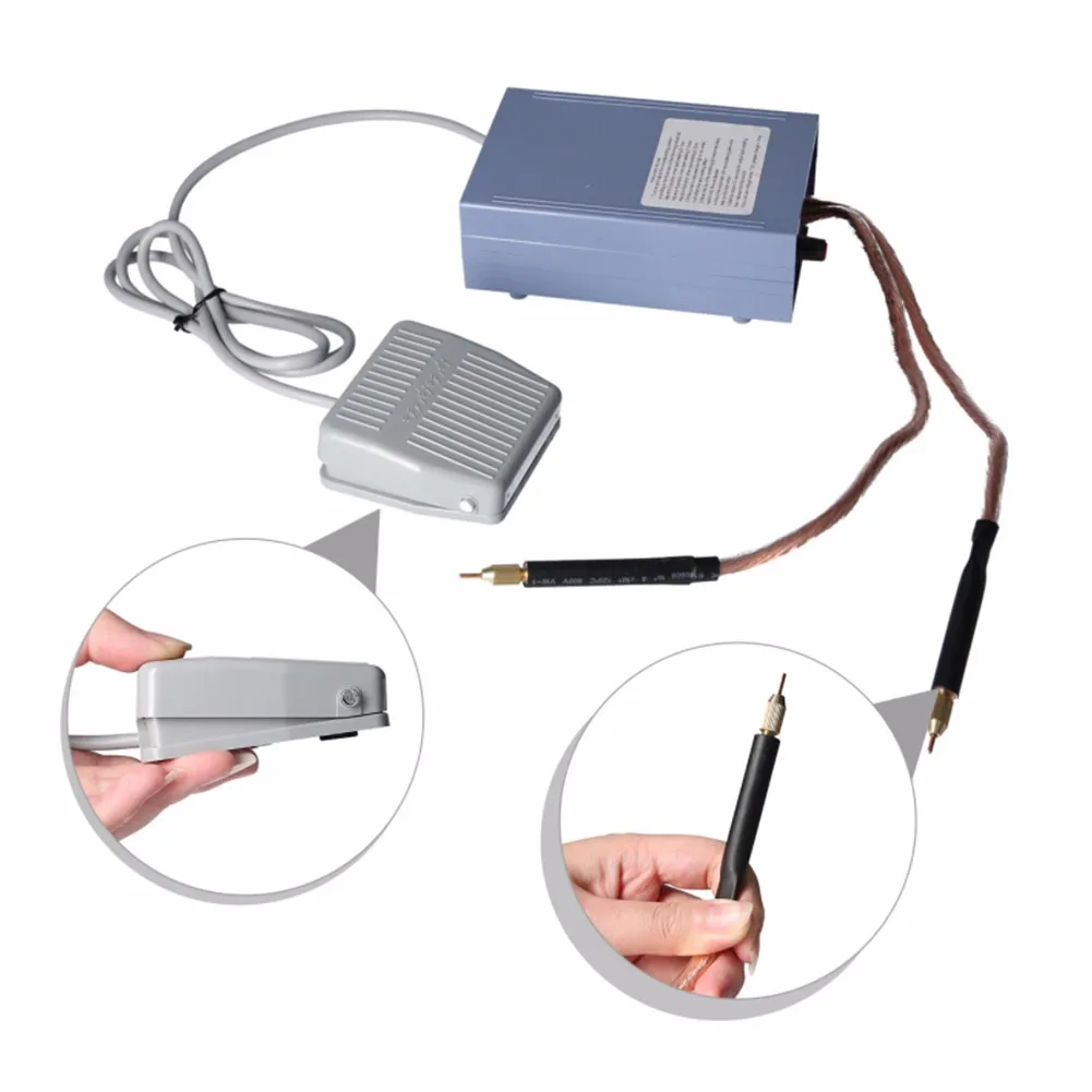 

Spot Welder 5000W Power Handheld Spot Welding Machine Portable 0-800A Current