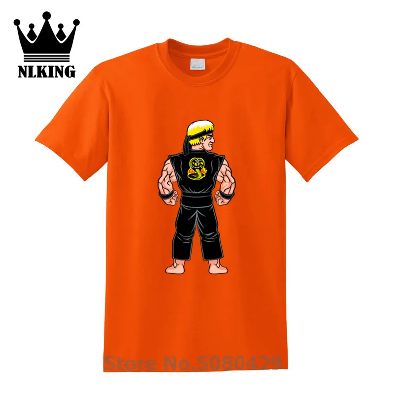 Мальчик каратист футболки Ретро Единоборства 80's Футболка с принтом Cobra Fighter Kai