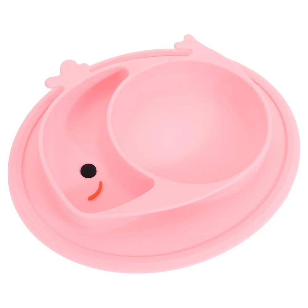 

1Pc Durable Divided Food Plate Silicone Food Supplement Tray for Kids