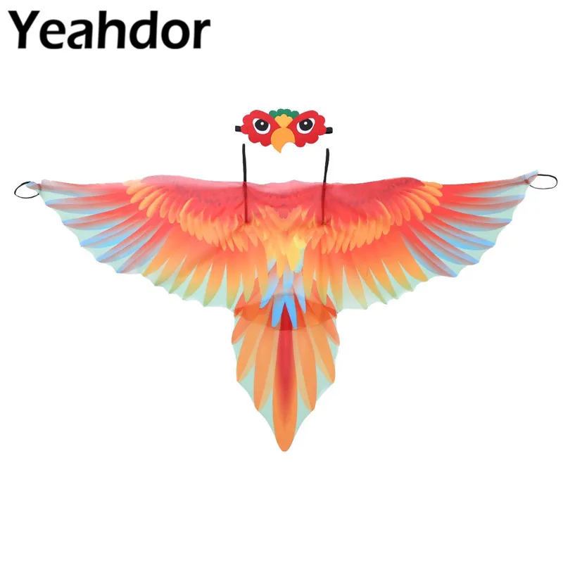 

Накидка с крыльями, фетровая маска для маскарада, Хэллоуина