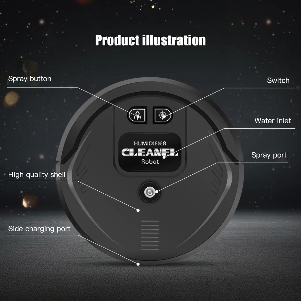 Автоматическая интеллигентая (ый) робот для уборки УФ лампа бытовой зарядка