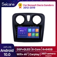 seicane 9 inch car multimedia player 2 din android 10 0 for renault dacia sandero 2012 2013 2014 2015 2017 support rear camera