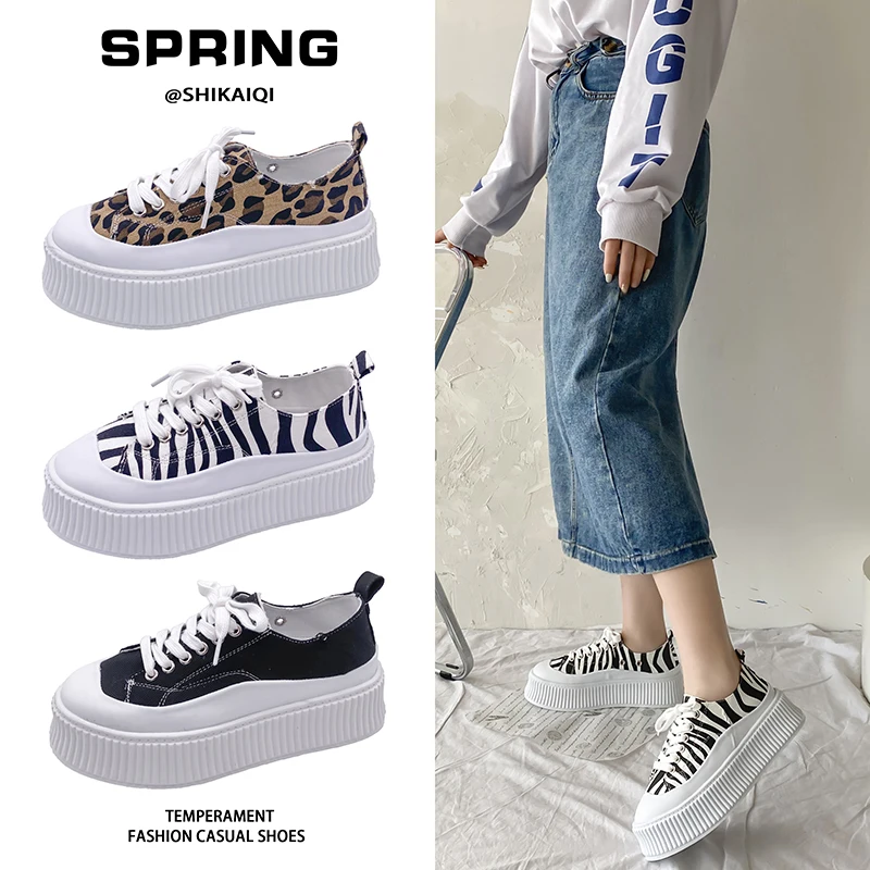 

Summer Shoes Ladies Women Clogs Platform Mixed Colors Round Toe Casual Female Sneakers Autumn All-Match Wedge Basket 2021 Modis