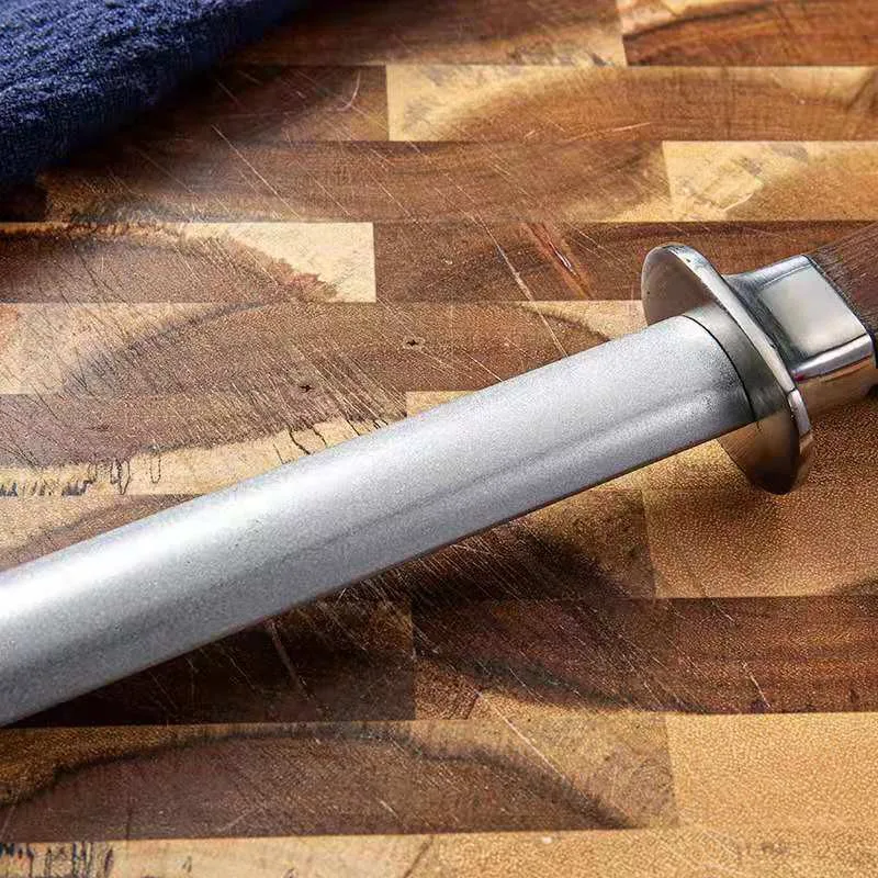 

Professional Alloy Steel Round Shank Sharpening Rod Kitchen Knife Sharpener Knife Shears Scissor Sharpening Stick Sharpener Tool