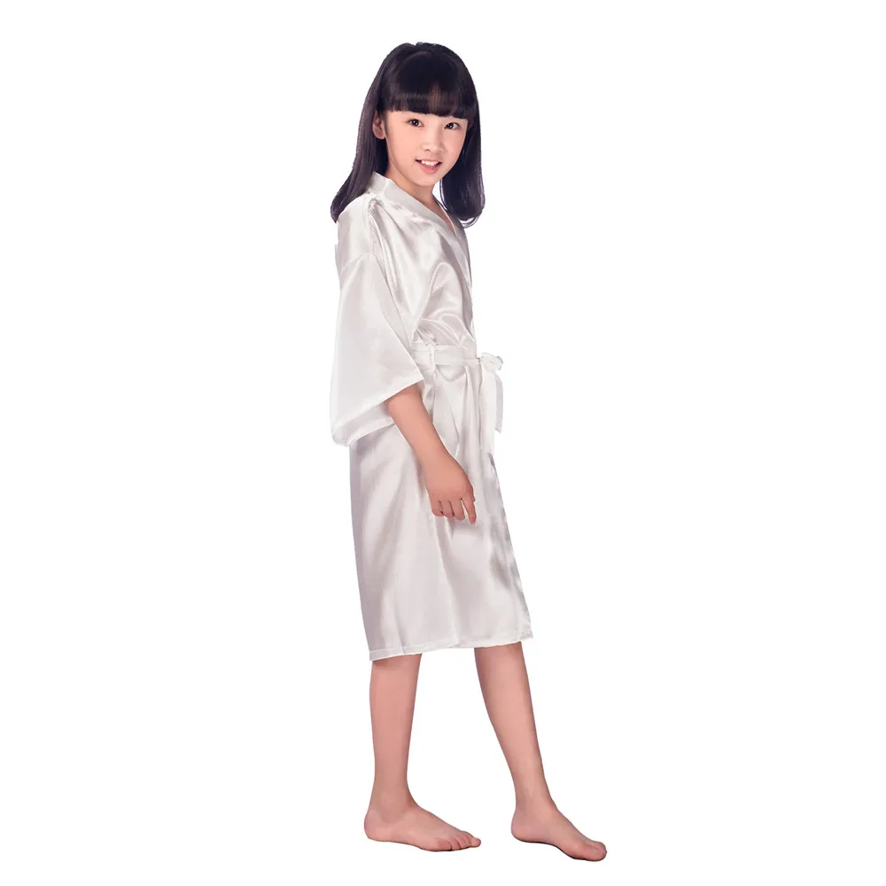 Детский халат кимоно свадебное платье для девочек в цветочек одежда сна мягкая