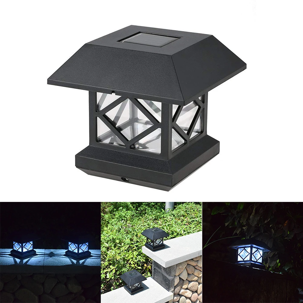 

Outdoor Post Lantern Yard Pedestal Lamp Fence Light Outdoor Solar Lamp For Garden Decoration Gate Fence Wall Courtyard Cottage