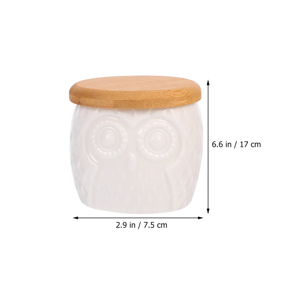 

6 Sets Ceramic Flowerpot Round Animal Color Owl Pattern Flower Container