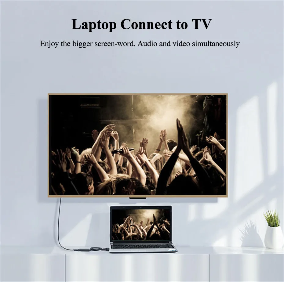 Мини адаптер Anmck для порта дисплея VGA мини порт DP папа HDMI Мама конвертер кабель Apple