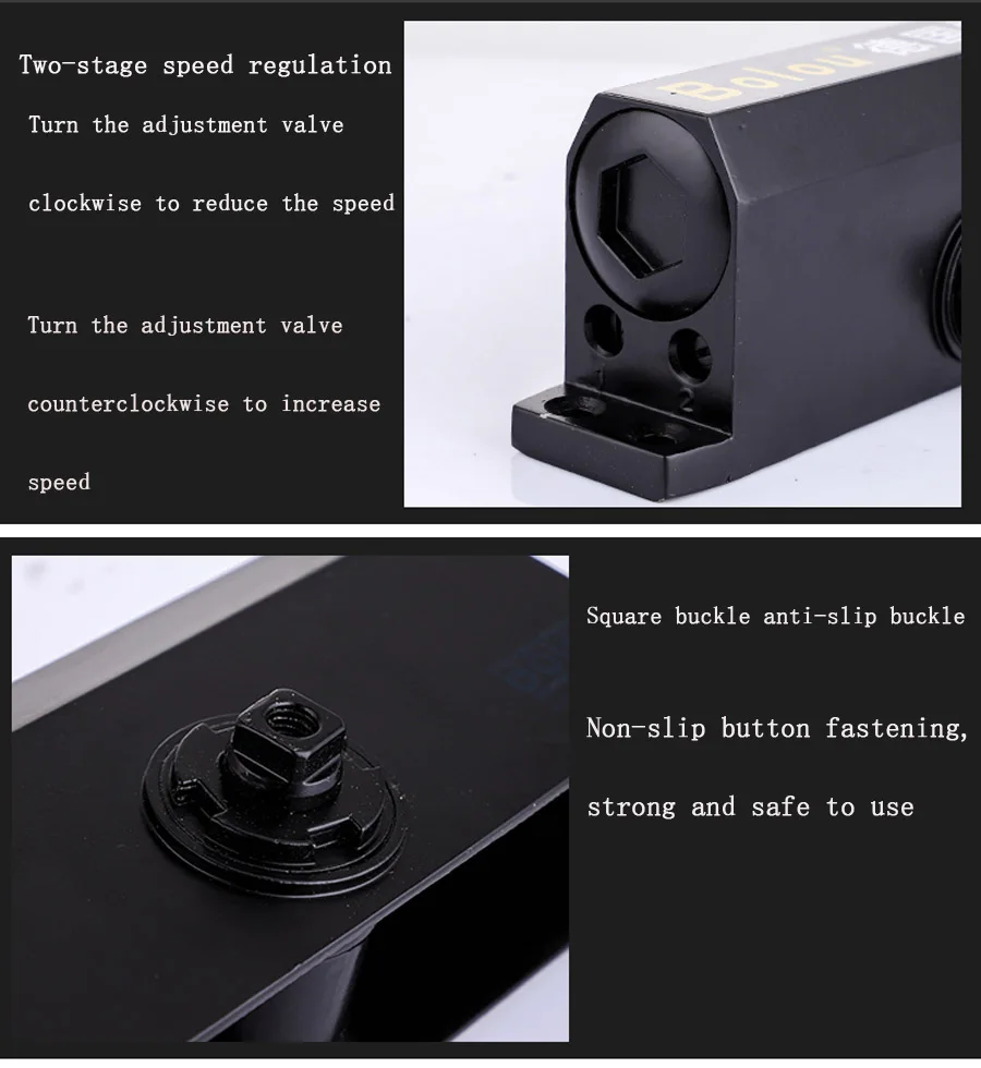 Heavy duty door closer commercial- Class 1 commercial standard automatic door closing mechanism- Load bearing door 200 kg