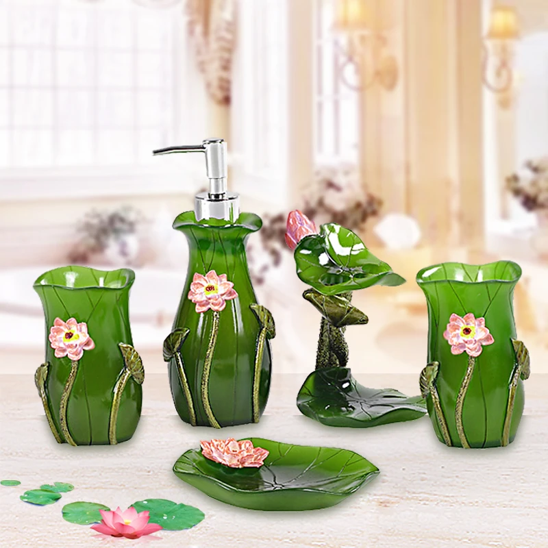 5 шт. короткая модная ванная комната пять штук в наборе ванная комната деревенский набор для мытья современные свадебные принадлежности Набор мыльница держатель для зубных щеток