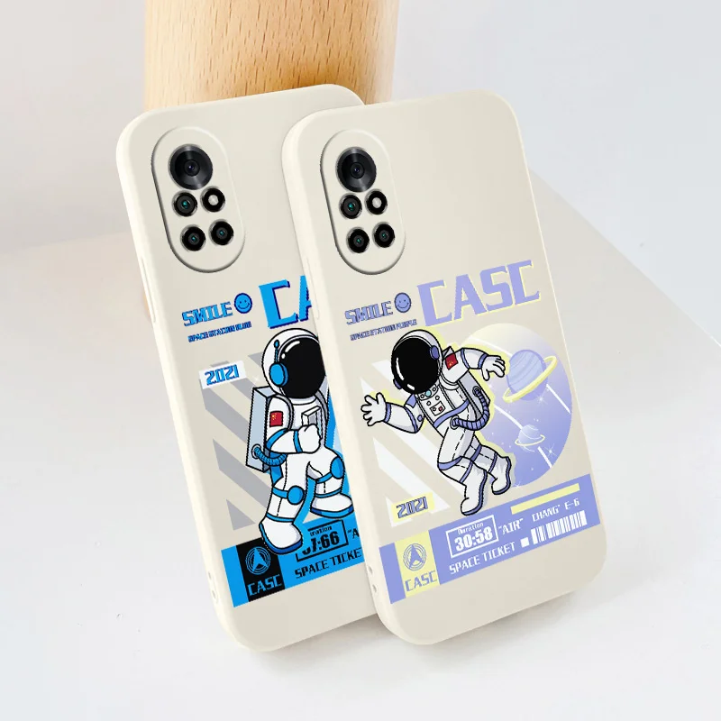 

For Huawei Nova 8 7 Pro 6 SE Case Universe Liquid Slicone Phone Cover Huawei 5 Pro 5Z 5I 5Ipro 5T 4 4E Shockproof Soft Case