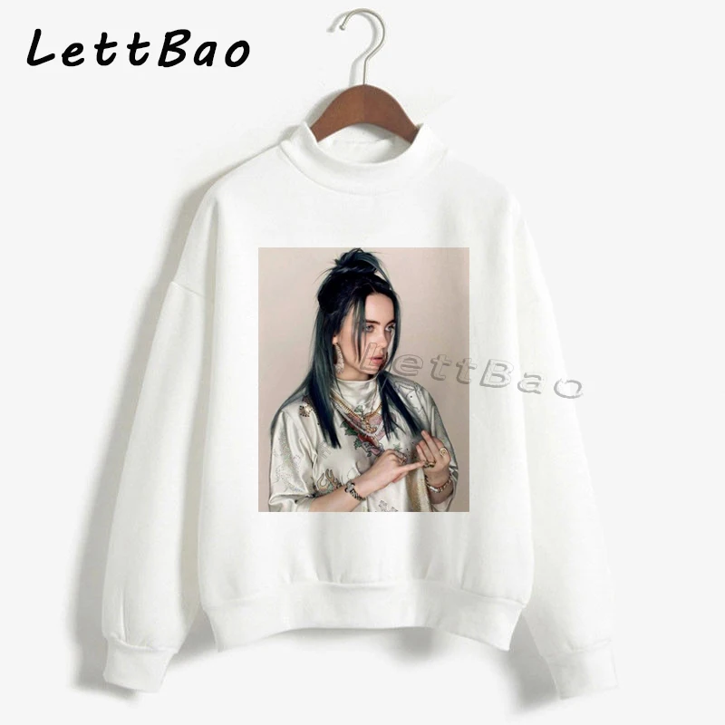 Billie Eilish толстовки свитер уличная Эстетическая Готическая Moletom Feminino Ullzang Harajuku на заказ Женская толстовка Femme 90s
