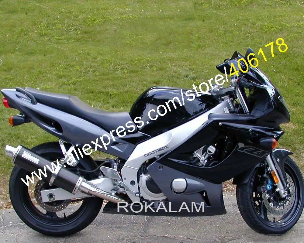 Черно серый обтекатель для Спортивного Велосипеда Yamaha Thundercat YZF600R 1997 2007 YZF 600R 97 98 99