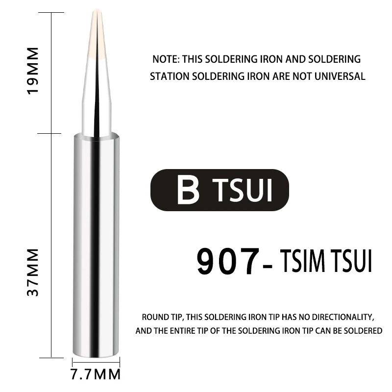 Набор наконечников для паяльника серии 907 с внутренними насадками I + B K 2.4D 3C |