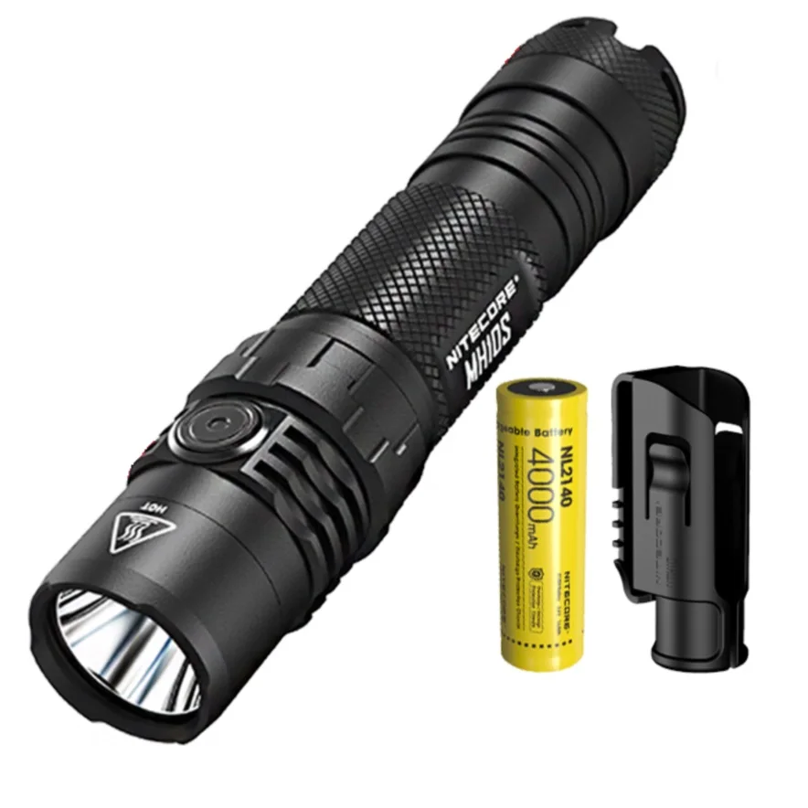 NITECORE MH10S LED Flashlight 1800LM USB Rechargeable Outdoor Lighting With 21700 Battery Troch Light for Self Defense,Camping