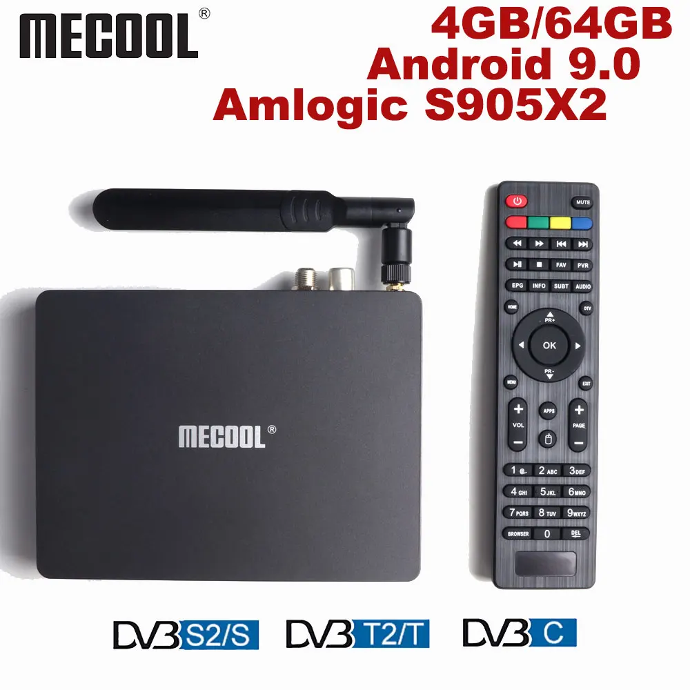 ТВ приставка Mecool K7 4 ГБ/64 Гб DDR4 на базе Android 9 0 Amlogic S905X2 с поддержкой Wi Fi
