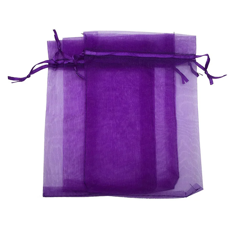 100 шт. подарочные сумки из органзы для конфет упаковка свадебных украшений сумка