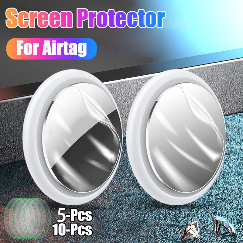 1/5/10 Pcs HD Protective Film For Airtags Key Finder Locator Trackers Screen Protector Films For Airtags Not Tempered Glass