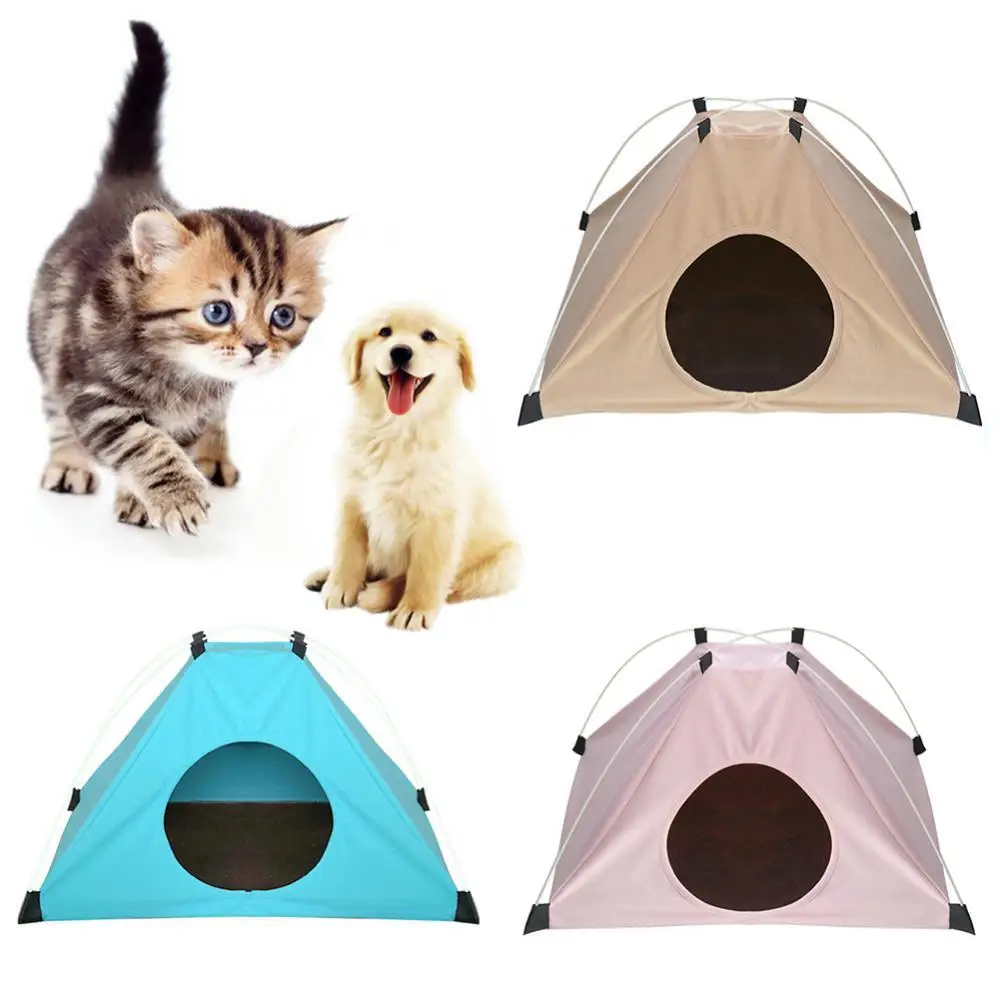 

50% Hot Sales!!! Pet Dogs Cats Foldable Tent Soft Nests Breathable Sleeping Bed House Kennel
