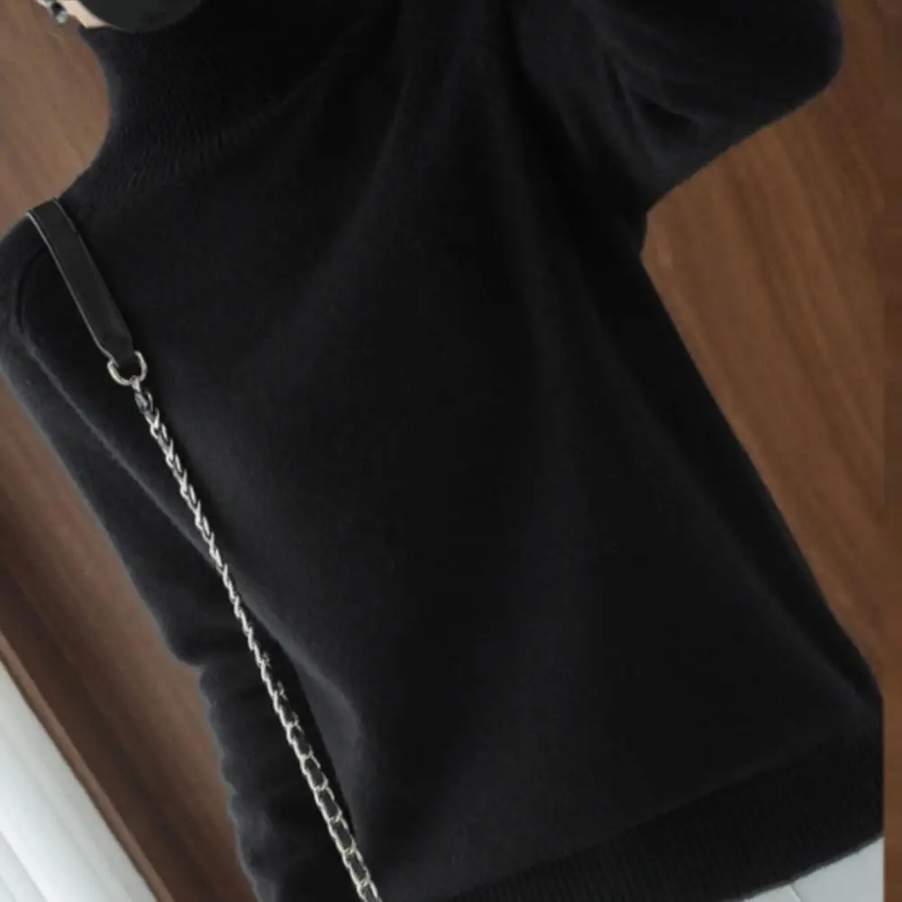 

Sweater Elastic Base Sweater All Match High Collar Terrific Long Sleeve Extra Thick Base Sweater