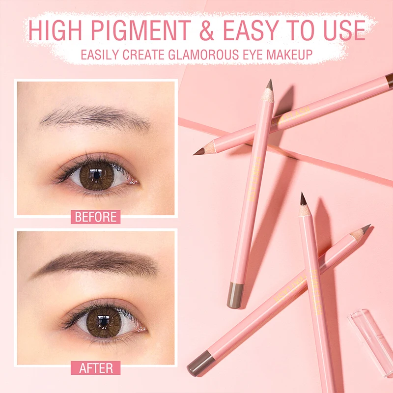 

Classic 4-color Wood Eyebrow Pencil Waterproof Sweat-proof Durable Soft Eyebrow Pencil Non-marking Long Lasting Makeup TSLM1