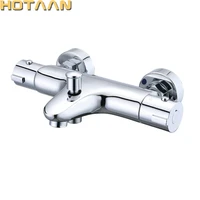 free shipping wall mounted two handle thermostatic shower faucet thermostatic mixer shower taps chrome finishyt 5318
