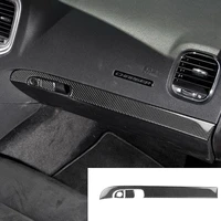 fit for dodge charger 2015 carbon fiber glove box trim sticker interior co pilot storage handle cover car accessories