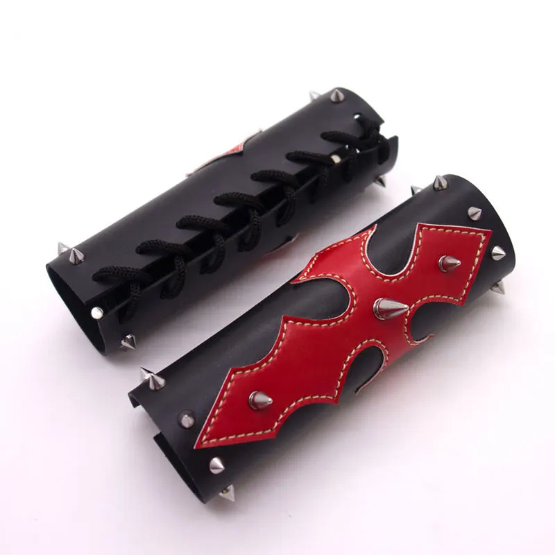 Черный Красный Крест искусственная кожа передняя вилка Мотоцикла Коврики для