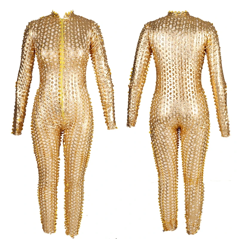 

Women's Sexy Faux Full Body Bondage Leather Harness Set Catsuit Bodysuit Front Zipper Open Crotch Stretch Erotic Lingerie