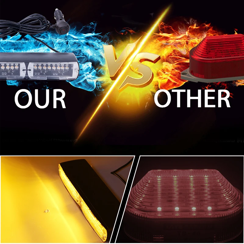 HLXG 16 Светодиодный противотуманный сигнальный Предупреждение ющий светильник