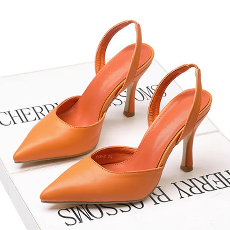 

2021 Charming Elegant Multicolor PU Women Shoes Sexy High Heels Pumps & Sandals Dress Party Pump Valentine Shoes
