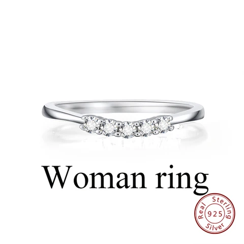ORSA JEWELS классические кольца для пар 100% Настоящее серебро 925 пробы подарок на день Святого Валентина обручальное кольцо модные украшения SR196