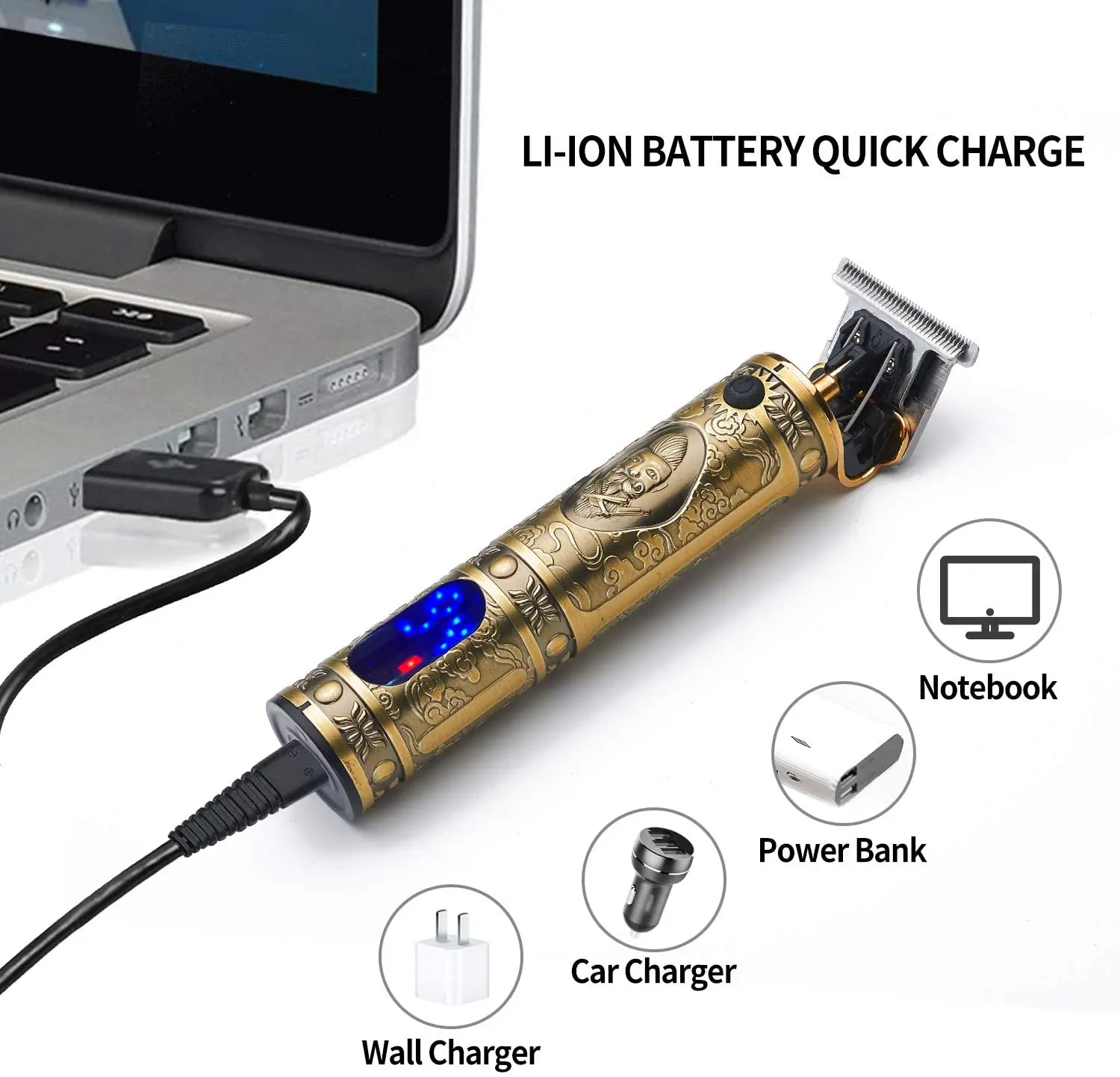 

0mm Men Barber Hair chargeable timer beard GH20 T Hair Clipper Electric hair trimmer Cordless Shaver Trimmer Cutting Machine