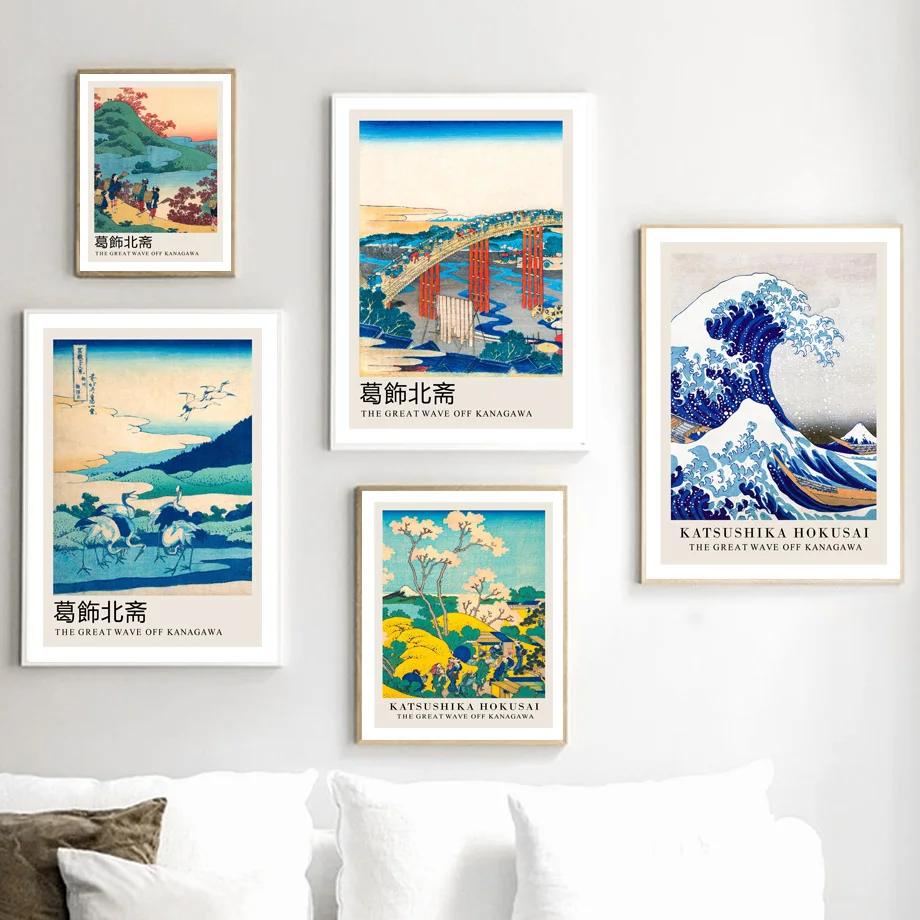 

Japan Artist Hokusai Mount Fuji Wall Art Canvas Painting Nordic Posters And Prints Wall Pictures For Living Room Japanese Decor