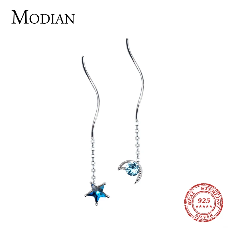 Modian Классическая кисточка на длинной цепочке Висячие серьги для женщин