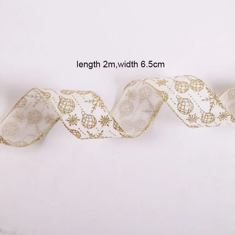 Женская льняная лента Золотая Снежинка Блестящая декоративные ленты для