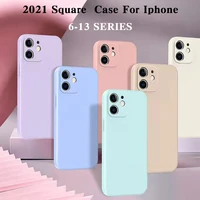 2021 square liquid silicone case for iphone 13 11 pro xs max 6 6s 7 8 plus x xr 13pro 12pro 12 mini x mobile phone housing shell