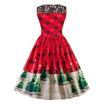 

print Christmas dress