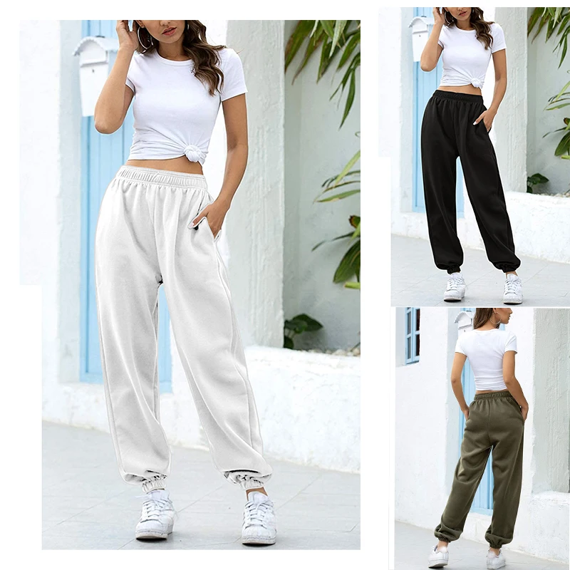 

Осень 2021, спортивные брюки, серые женские новые модные длинные женские джоггеры, уличная одежда, мешковатые, большие, для бега, тренажерного ...