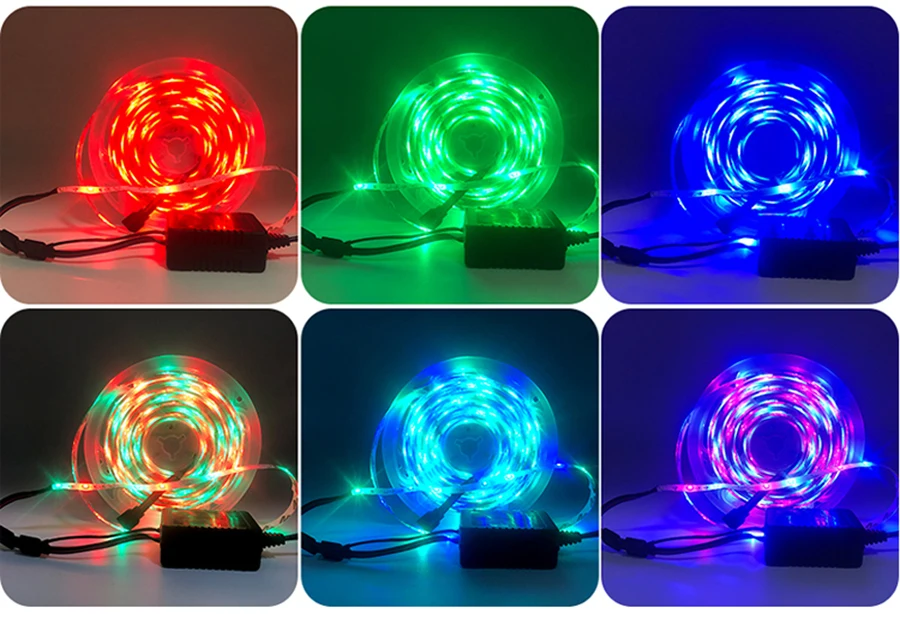 Светодиодная лента RGB, светильник 5050, 2835, 12 В постоянного тока, неоновая лента, водонепроницаемая, гибкая, светодиодный, Диодная лента, 60 светодиодный, s/m, 5 м, 12 В, Светодиодная лента для украшения дома